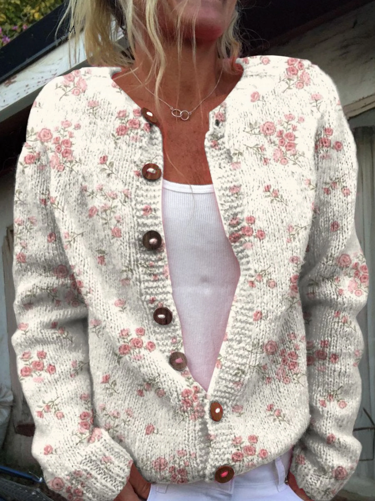Evanthea| Vintage Floral Cardigan Sweater