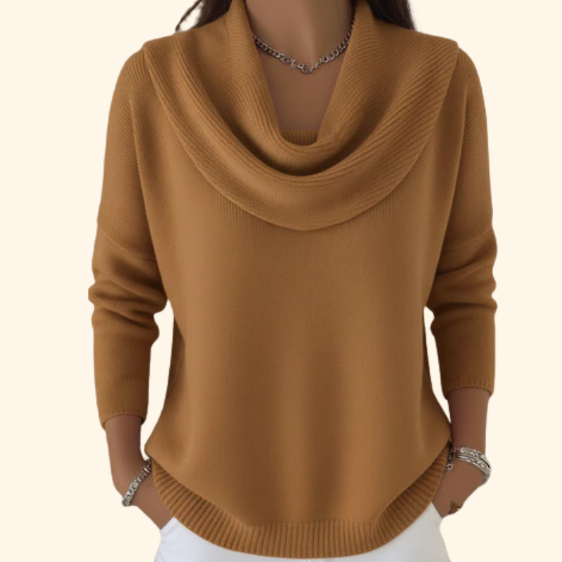 Victoire - Soft Cowl Neck Sweater