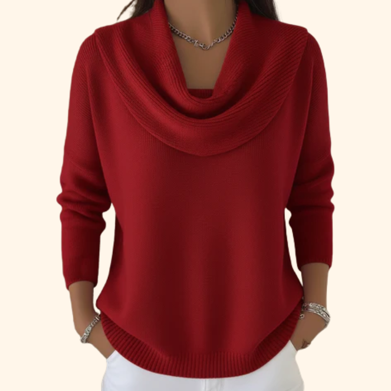 Victoire - Soft Cowl Neck Sweater