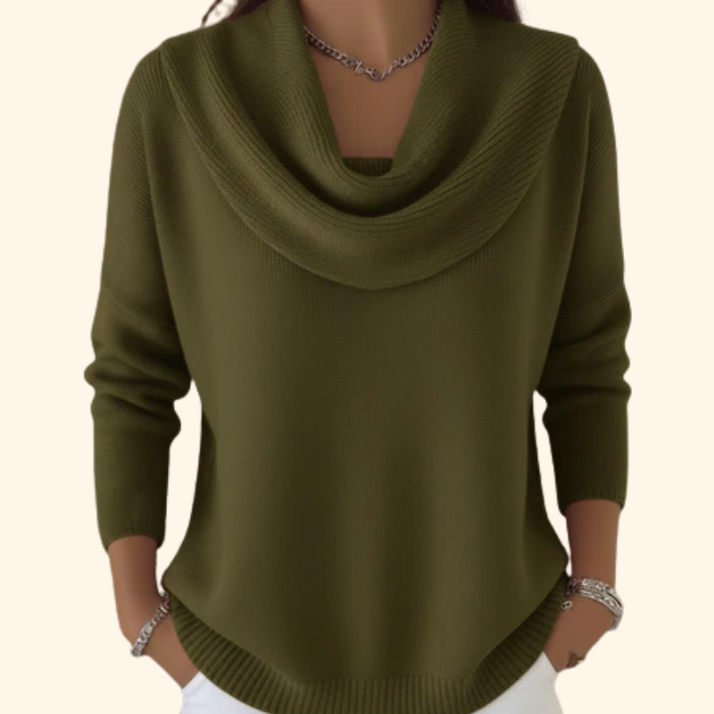 Victoire - Soft Cowl Neck Sweater