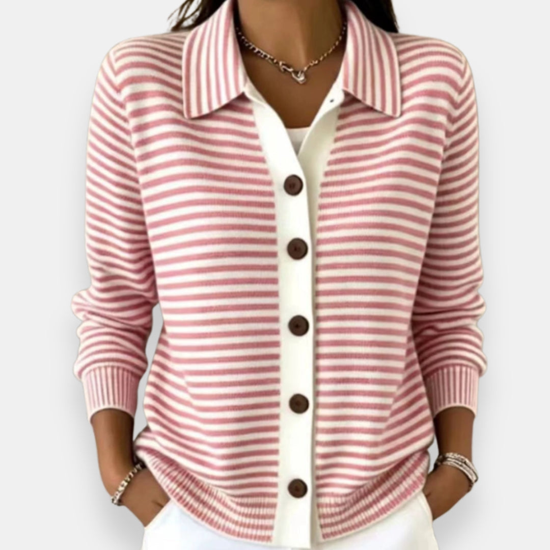 Blythe | Striped Button Cardigan
