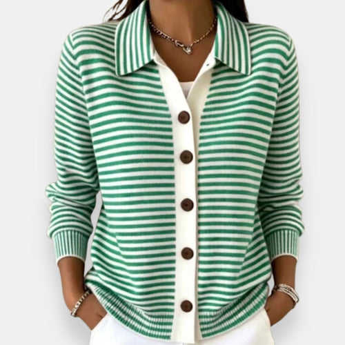 Blythe | Striped Button Cardigan