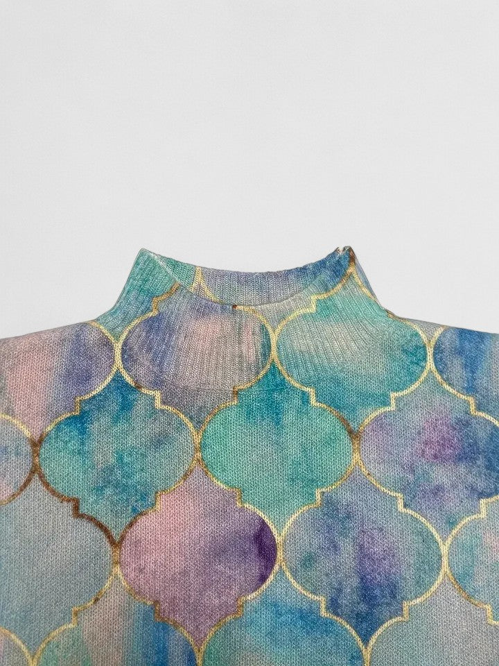 Amélia - High Collar Knit Sweater