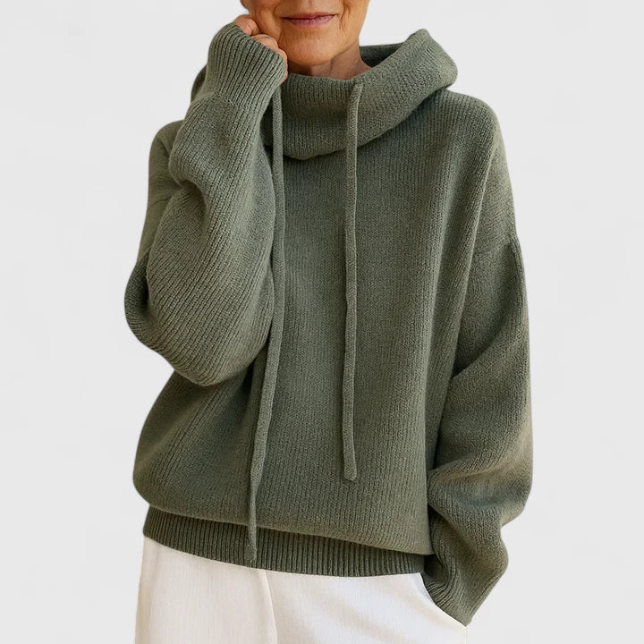 Virginia - Cozy Knit Hoodie