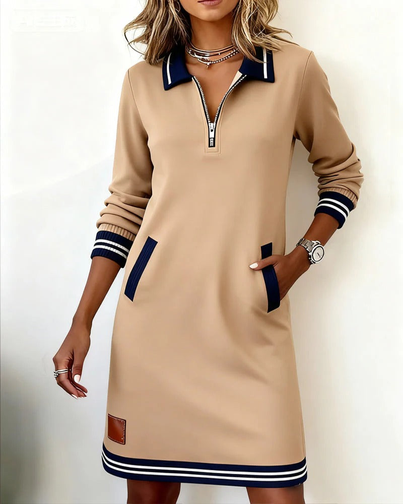 Hélène - Elegant Cotton Dress