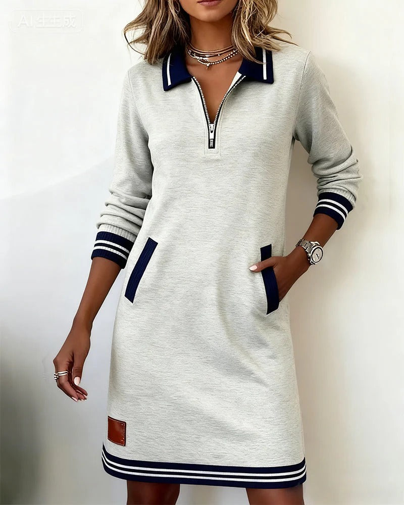 Hélène - Elegant Cotton Dress