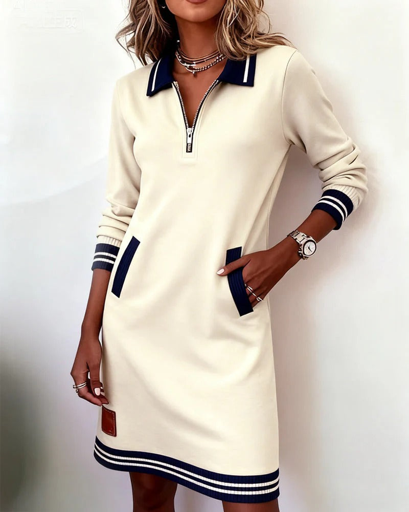 Hélène - Elegant Cotton Dress
