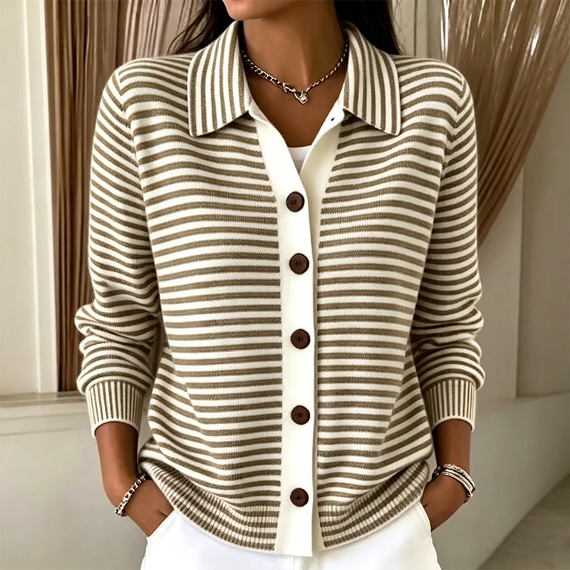 Wren| Striped Knit Cardigan